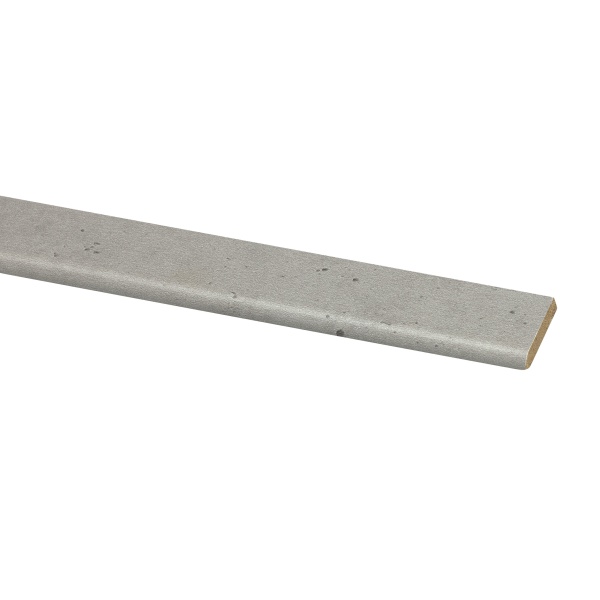 Plakplint 240cm gefolied AC1785, Metalstone Grijs